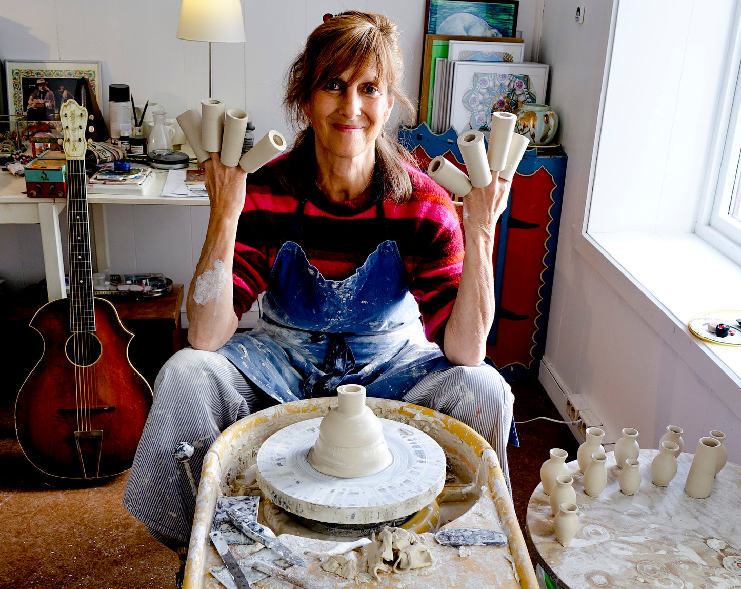 6-Week Advanced Pottery wheel class: Altered Forms, Big Vases & Teapots